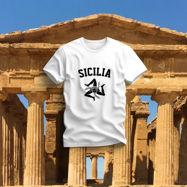Sicilian Trinacria Black T Shirt (Skapare uppladdad)