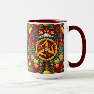 Sicilian Trinacria Design Mugg