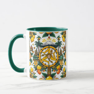 Sicilian Trinacria Design Mugg