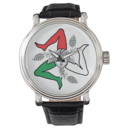 Sicilian Trinacria Medusa Design Armbandsur