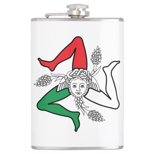 Sicilian Trinacria Medusa Design Fickplunta (Framsidan)