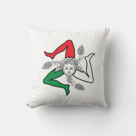 Sicilian Trinacria Medusa Design Kudde