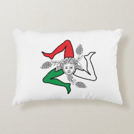 Sicilian Trinacria Medusa Design Prydnadskudde