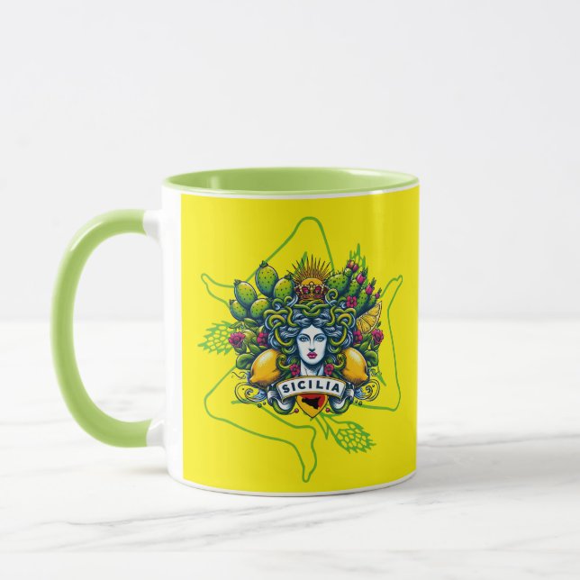 Sicilian Trinacria Mugg (Vänster)