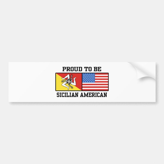 Siciliansk amerikansk bildekal (Framsidan)