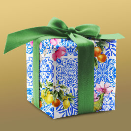 Siciliansk blåaktig gult citrus Mediterranean azul Presentpapper