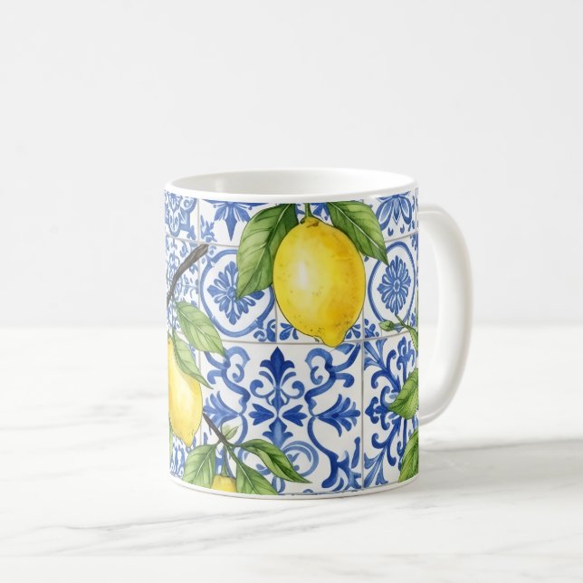 Siciliansk citron kaffemugg (Framsida höger)