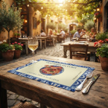 Siciliansk kakel italiensk restaurang skaldjur