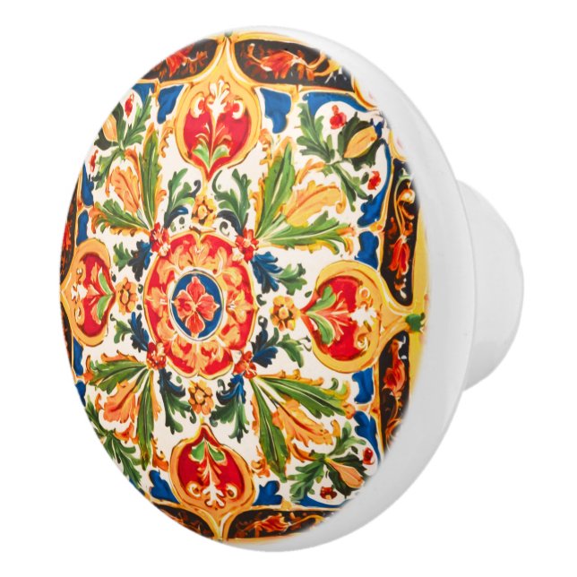 Siciliansk keramikmönster knopp (Höger)