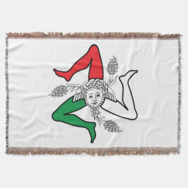 Siciliansk Trinacria Medusa-design Filt