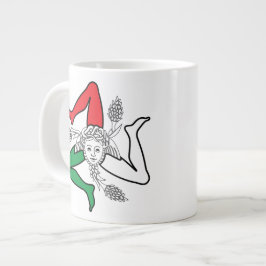 Siciliansk Trinacria Medusa-design Jumbo Mugg
