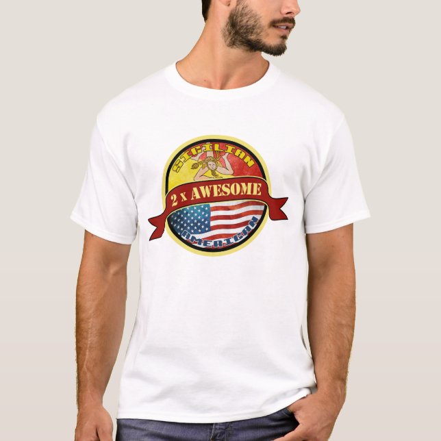Sicilianska amerikanska Manar T-Shirts (Framsida)