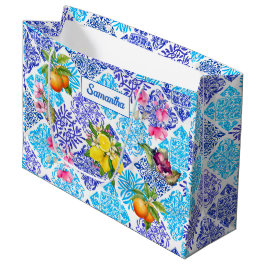Sicilianska citrusplattor i blommigten Mediterrane