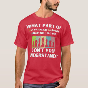 Sicilianska försvarets öppning - prisnoteringar fö t shirt
