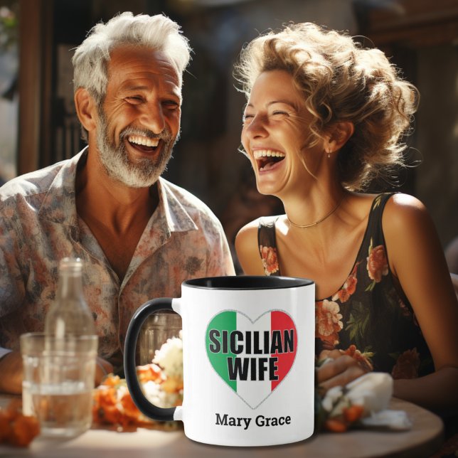 Sicilianska frun Mugg - Personlig Italienska kultu (Skapare uppladdad)