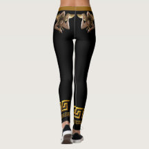 Sicilianska Gyldene Medusa Atletiska Leggings