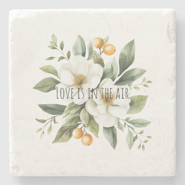 Sicilianska italienska rustika blå ränder bröllops stenunderlägg (Framsidan)