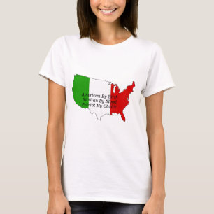Sicilianska, italienska, USA, Karta T-Shirt