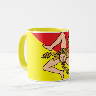 Sicilianska mugg, sicilianska patriot/sportkaffe mugg