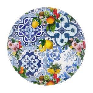 Sicilianska plattor,majolica,citroner,citrusfrukte