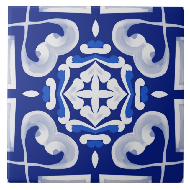 Sicilianska plattor, mosaik, majolica kakelplatta (Framsidan)