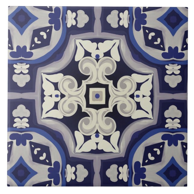 Sicilianska plattor, mosaik, majolica kakelplatta (Framsidan)