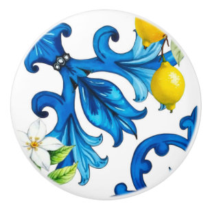 sicilianska,sommar,citron,mosaik,blå knopp