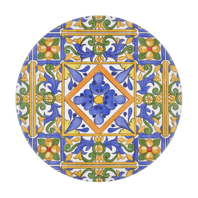 Sicilianska stil,majolica,sommar,färglöst mönster  (Framsidan)