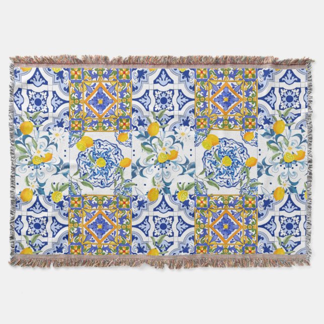 Sicilianska stil,sommarkonst   filt (Framsidan)