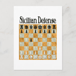 Sicilianskt försvar vykort