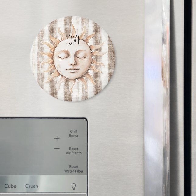 Sicilien Crème Rustik Cräm Solstrimmor Magnet (In Situ (Fridge))