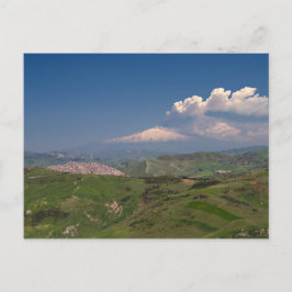 Sicilien - Erupting Etna-vykort Vykort