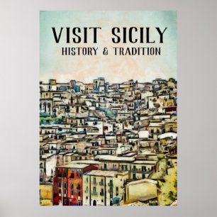 Sicilien - HISTORIA OCH TRADITION Poster