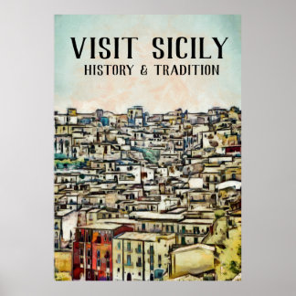 Sicilien - HISTORIA OCH TRADITION Poster
