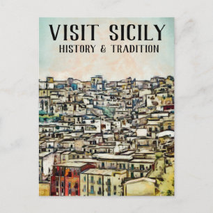 Sicilien - HISTORIA OCH TRADITION Vykort