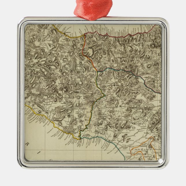 Sicilien, Italien Julgransprydnad Metall (Framsidan)