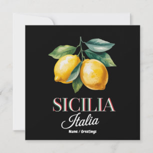 Sicilien Italien Stolta sicilianska färska italien Inbjudningar
