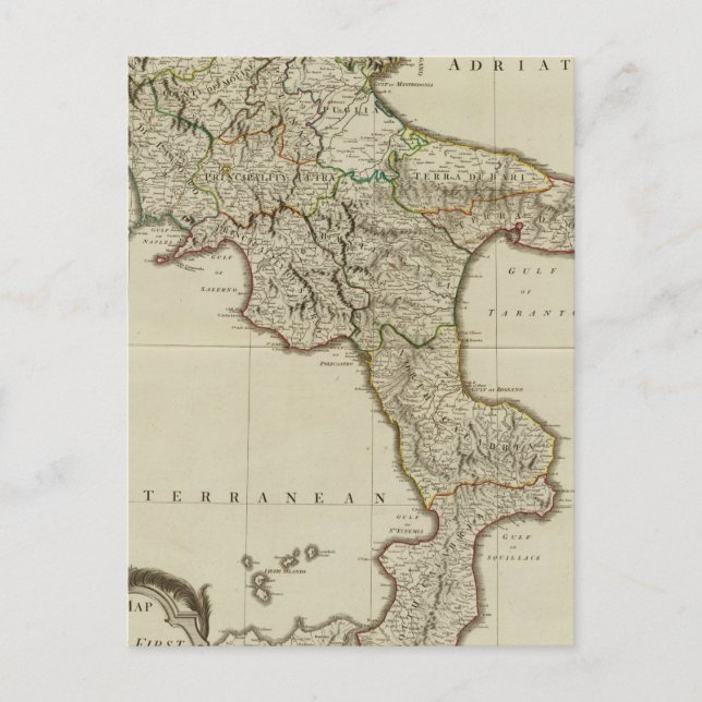 Sicilien, Konungariket Neapel Vykort (Framsida)