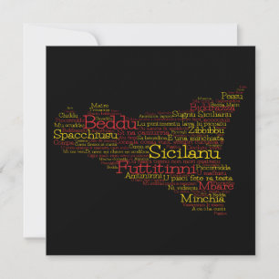 Sicilien Ord Art Karta