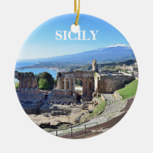 Sicilien Panoramisk jul Ornament