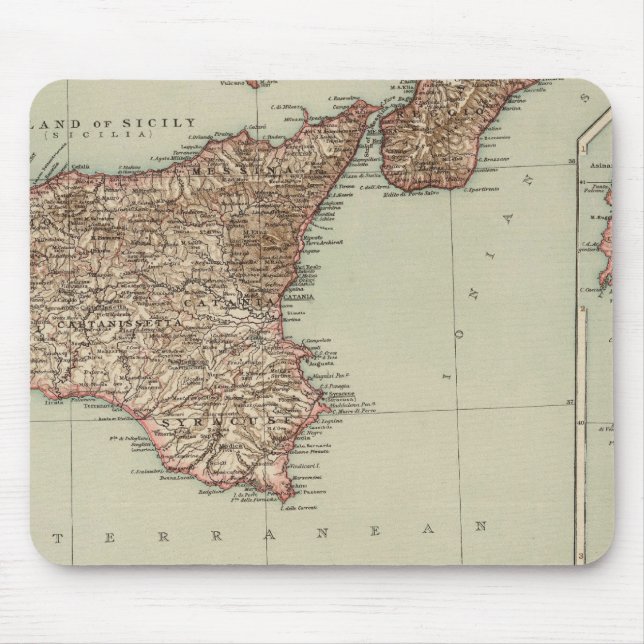 Sicilien, Sardinien Musmatta (Framsidan)