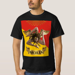 Sicilien / siciliansk Medusa Trinacria  Affisch T- T Shirt