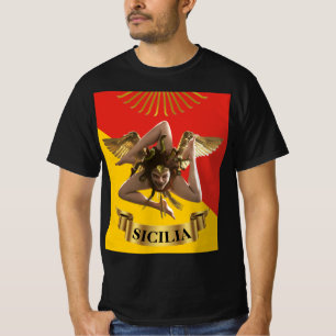 Sicilien / Siciliansk Medusa Trinacria Poster T-S T Shirt