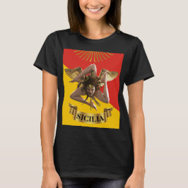Sicilien / siciliansk Medusa Trinacria T Shirt