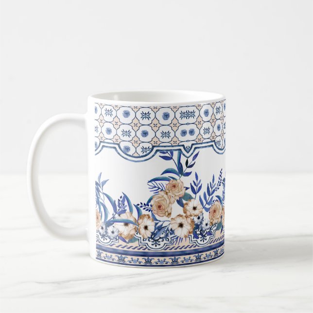 Sicilien Tile Mugg | Färgstark italiensk keramik (Vänster)