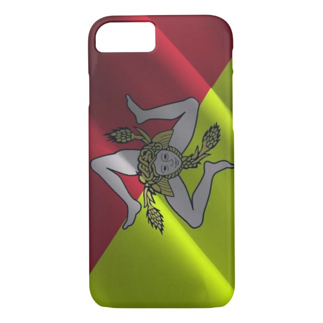 Siciliens flagga - Case-Mate iPhone skal (Baksida)