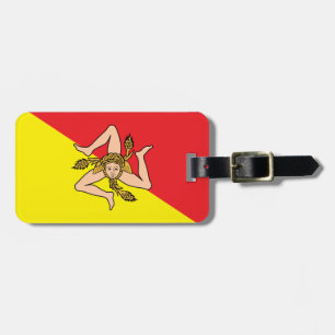 Siciliens Flagga Luggage Tag Bagagebricka