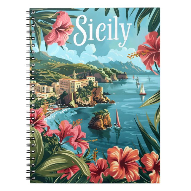 Siciliens Italien Anteckningsbok (Framsidan)