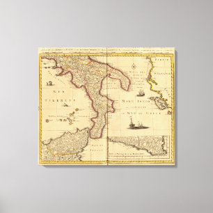 Siciliens Italien Canvastryck