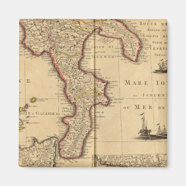 Siciliens Italien Magnet (Framsidan)